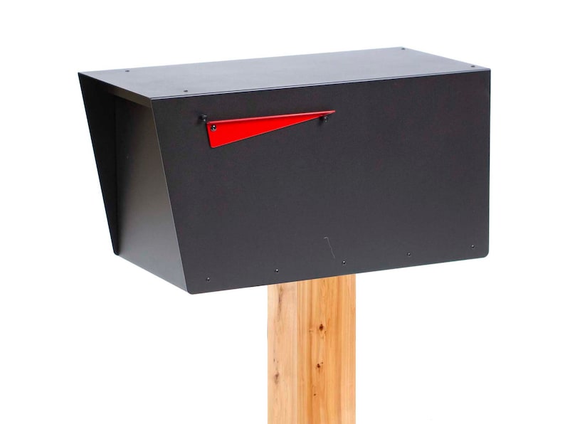 Large Mailbox, Post-Mounted Contemporary Style HC110 image 2