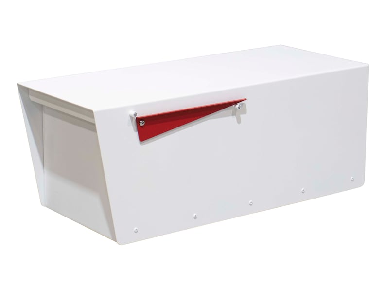 White Mailbox, Post-Mounted Modern Design HC101 immagine 2