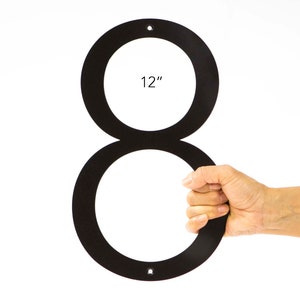 12&quot; Black Steel House numbers, #HB04