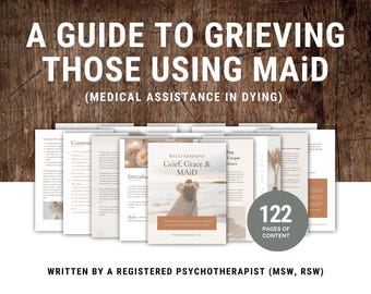 Guide de l'aide médicale à mourir Guide de l'aide médicale à mourir pour le deuil Feuille de travail imprimable pour thérapeute en deuil Conseils pour l'AMM