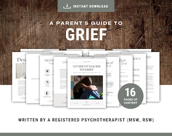 Parents Guide to Grief adolescents en deuil enfants étapes du deuil aide thérapie bureau enfant outils de récupération du deuil conseil thérapeute DBT CBT