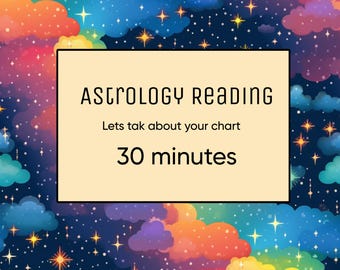 Lectura astrológica - 30 minutos