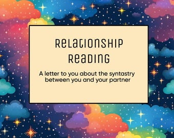 Lectura de relaciones: ¡Una carta escrita para ti!