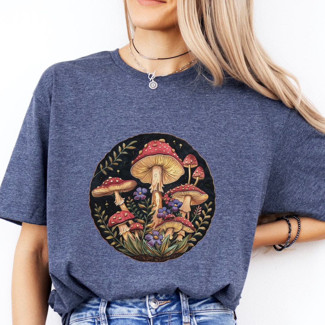 Mushroom T-shirt Botanical T-shirt, Magic Mushroom, Mushroom Gifts ...