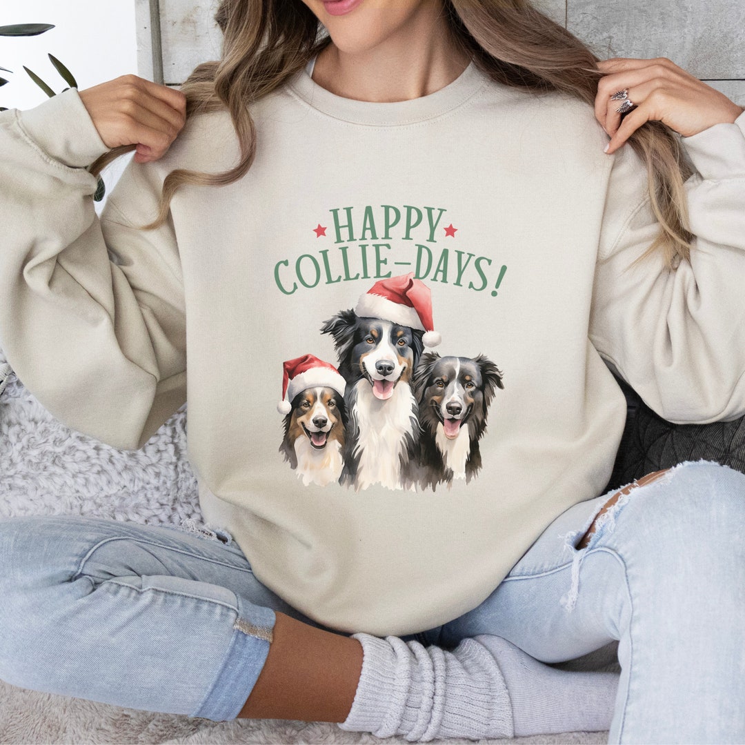 Border Collie Christmas Jumper Collie Jumper Collie Christmas Etsy UK