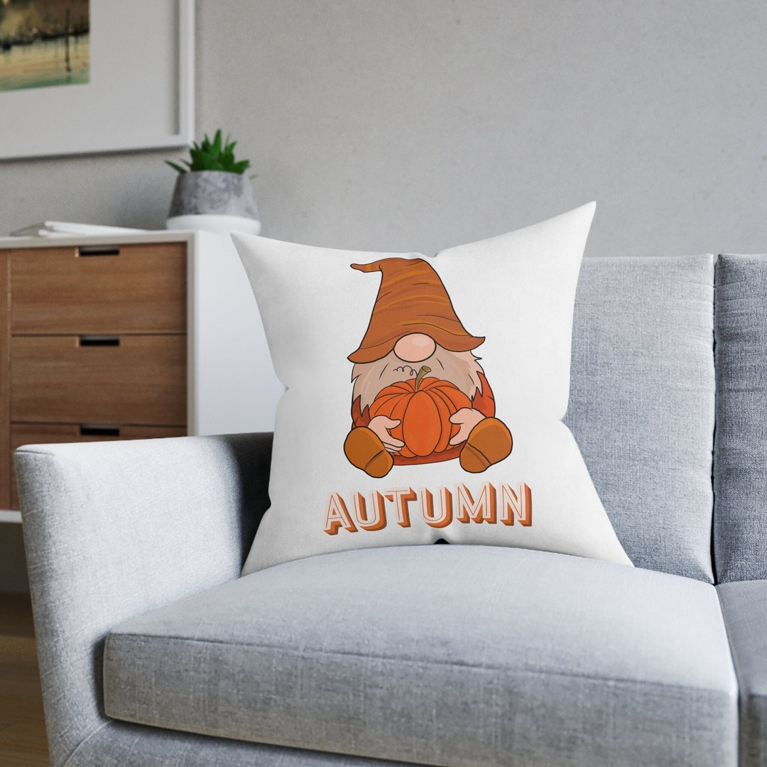 Autumn Gonk Cushion Fall Decorative Pillow Cozy Seasonal Etsy UK