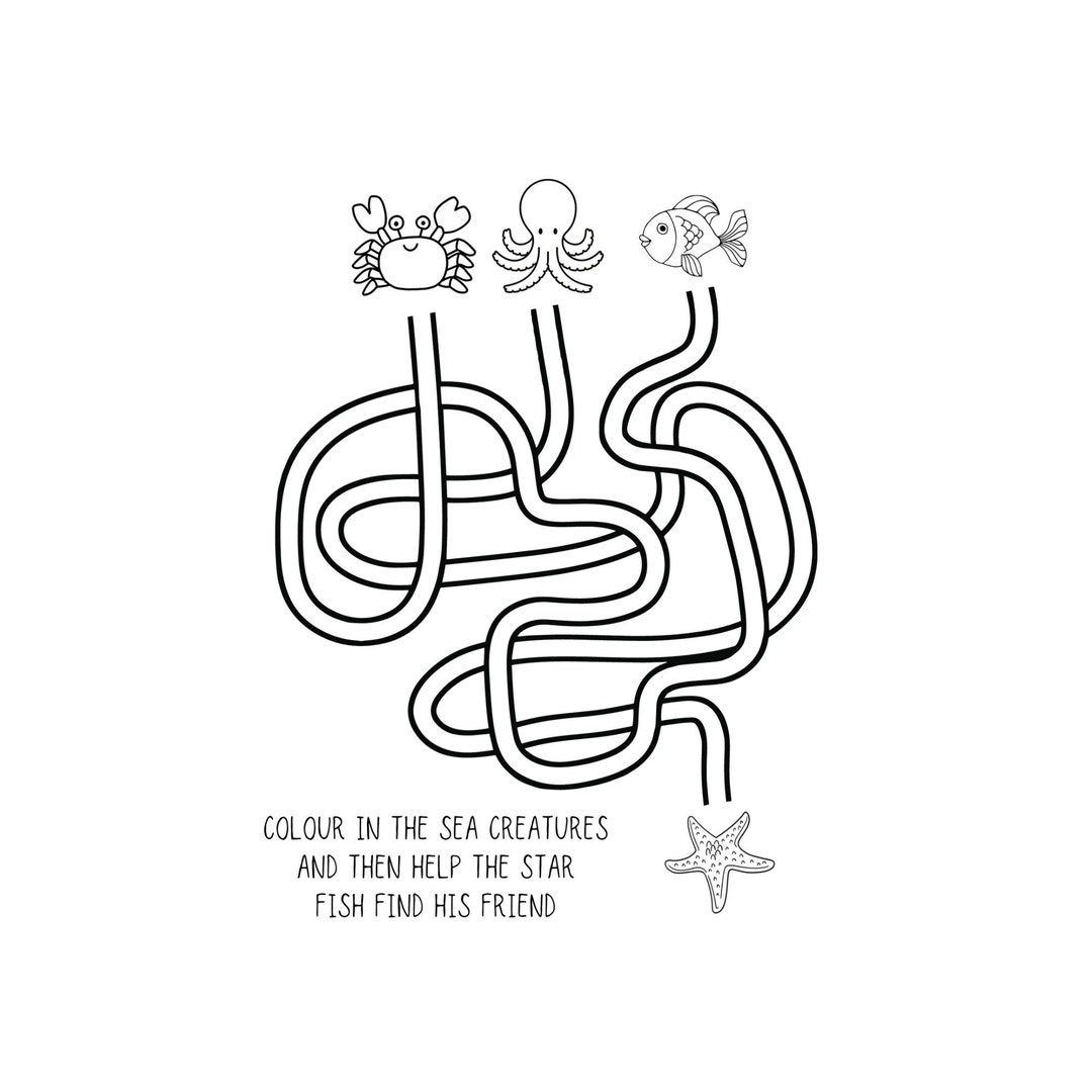 Kids Printable Activity Book Colouring Book Kids Activities - Etsy
