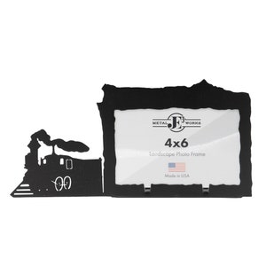 Steam Engine Train Locomotive Picture Frame