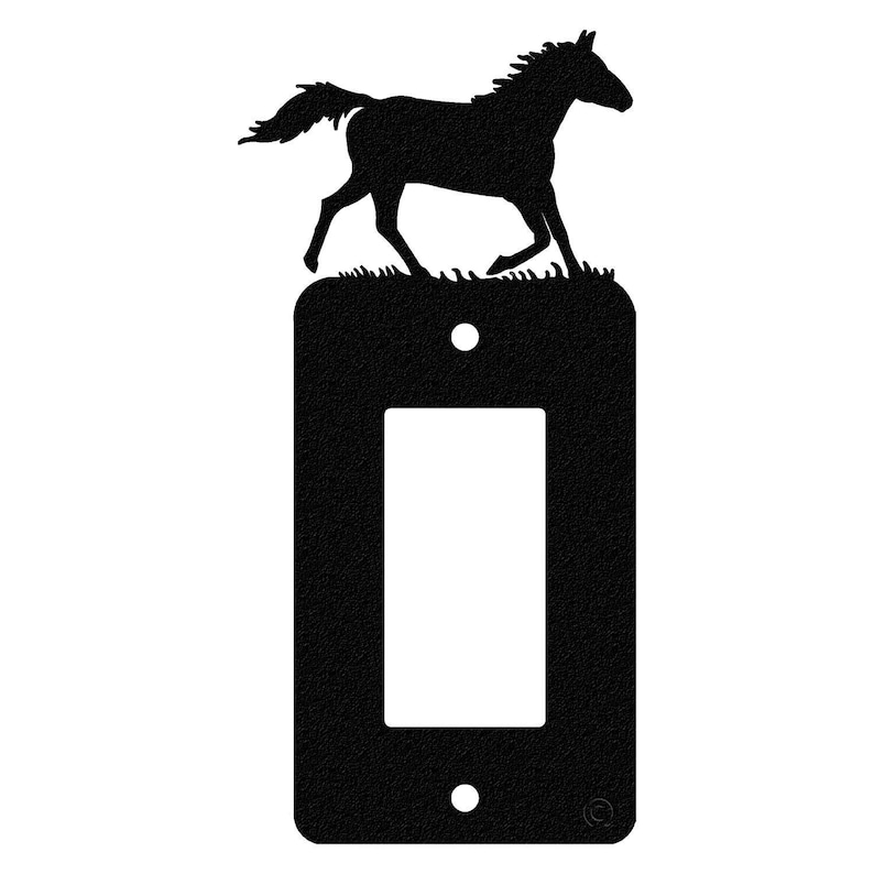 Running Horse Light Switch Cover Wall Plate Etsy