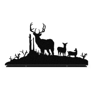 Buck & Deer Mailbox Topper