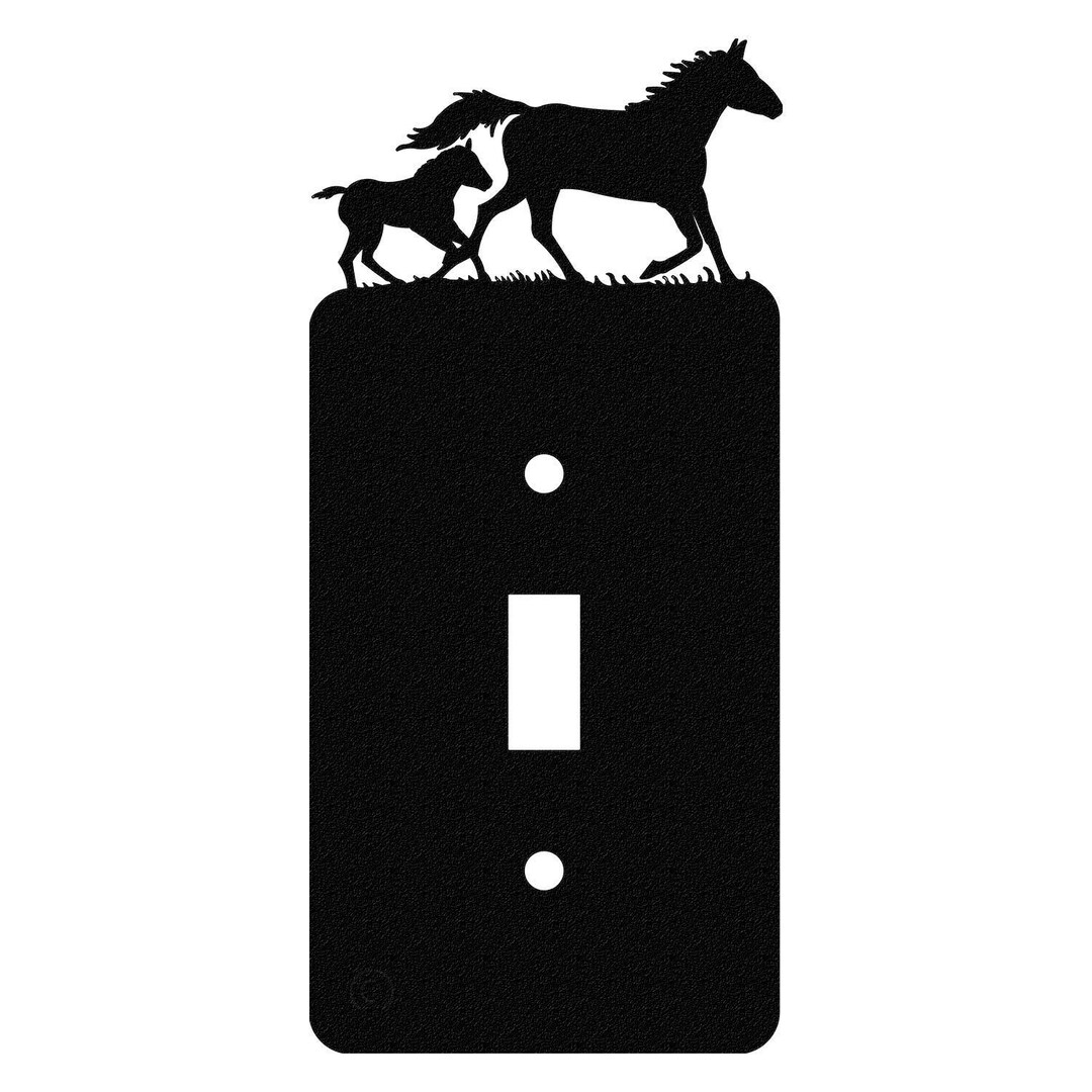 Mare & Foal Horse Light Switch Cover Wall Plate - Etsy