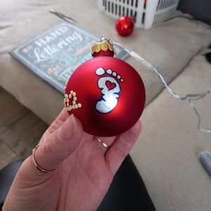 Personalized luminous Christmas baubles