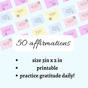 Cartes de gratitude pour la loi de l'attraction ! Citations inspirantes imprimables!