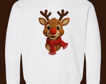 Kunstgarn Rentier PNG & JPG | Rudolf Stil Rentier | Digitaler Download