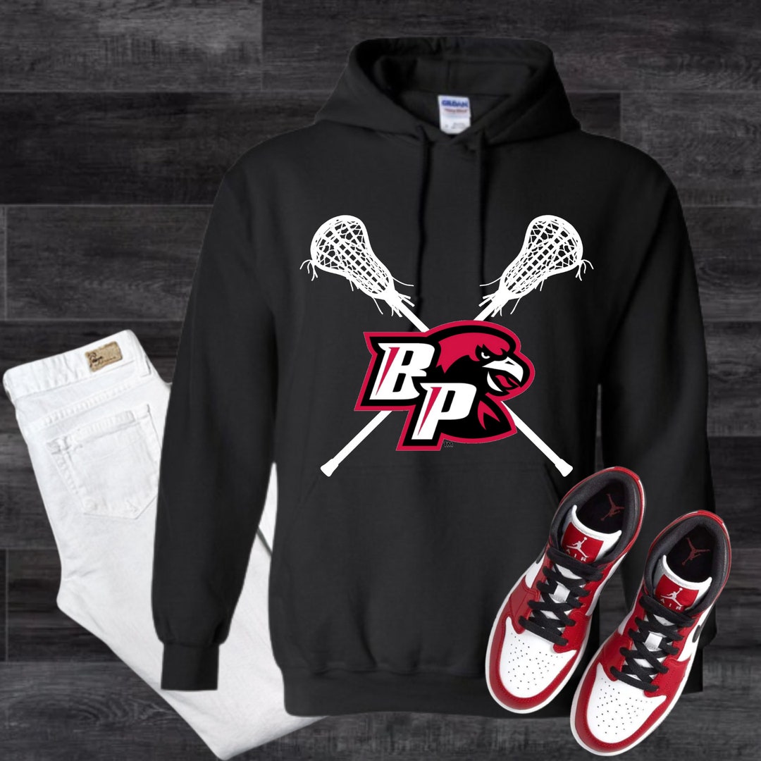 Bphs Logo BPHS Lacrosse - Logo and Sticks Hoodie W/ Numbers - Etsy