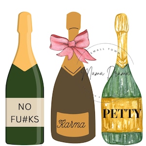 Petty Champagne SVG: Breakup Party Sublimation (Digital Download)