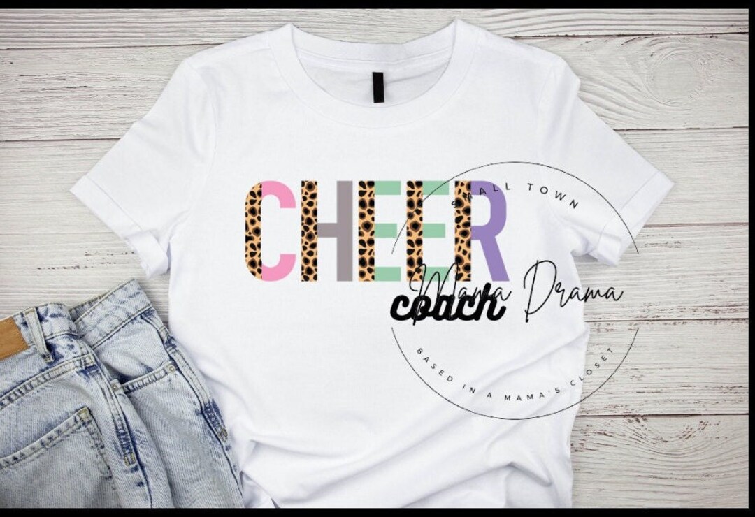 CHEER COACH TSHIRT Etsy