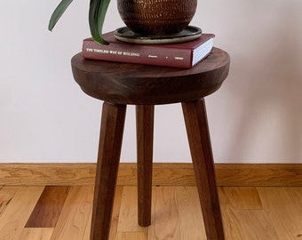 Walnut Handmade Milking Stool