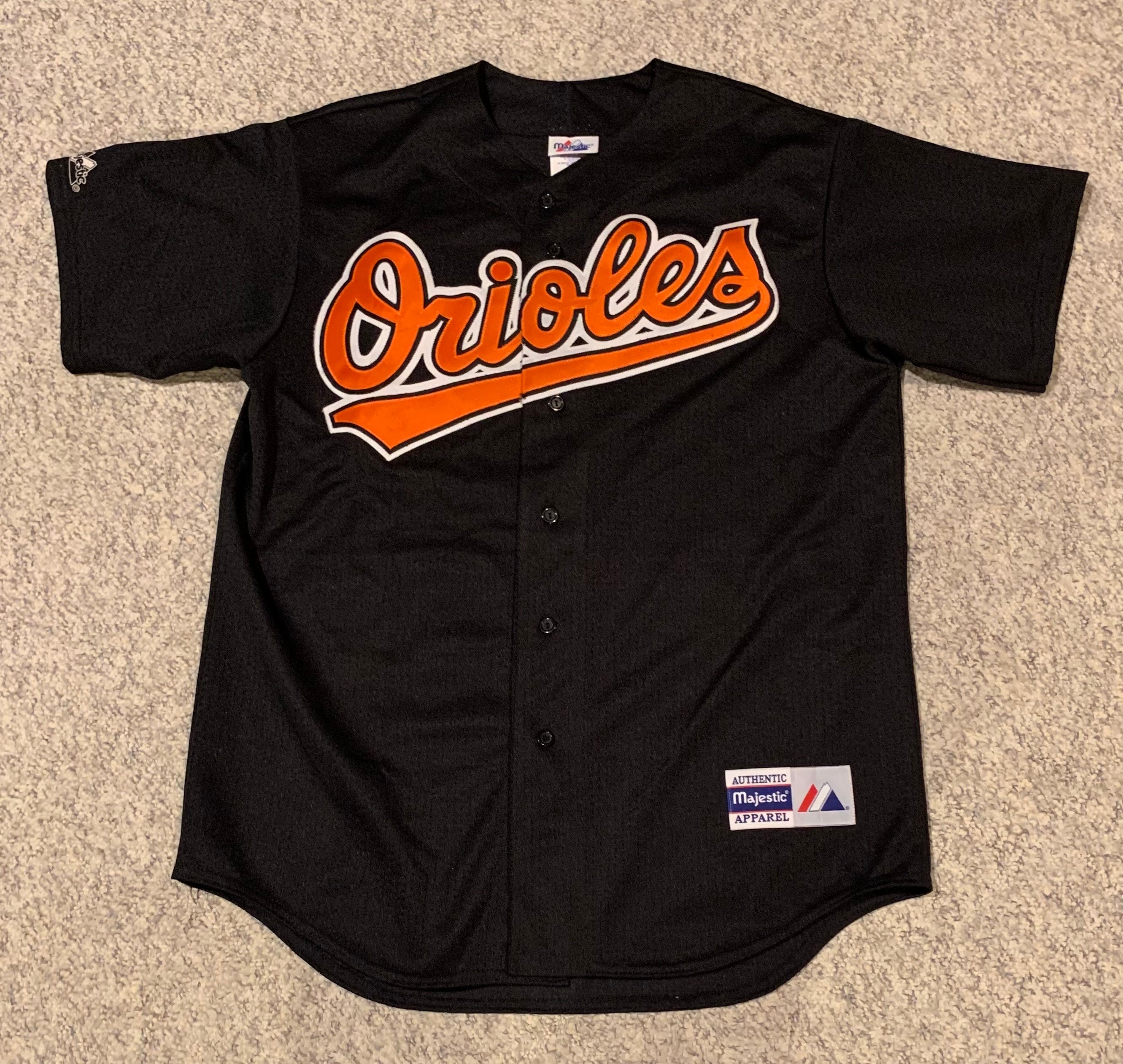 Vintage Baltimore Orioles Starter Jersey Size XL Black 90s MLB Stitched