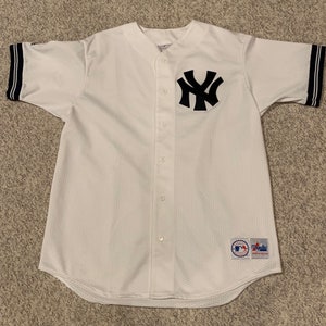 Majestic, Shirts, Majestic New York Yankees Jersey Tan Button Down Xxl  Nwot