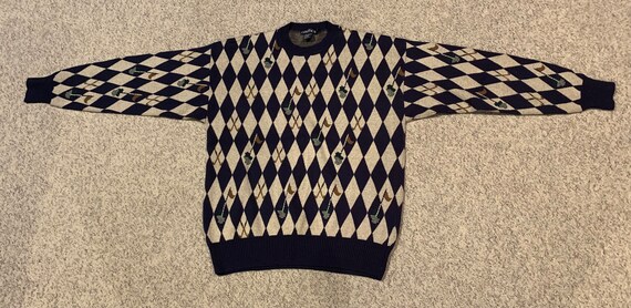 Designer vintage 80’s men’s sweater, gently worn,… - image 2