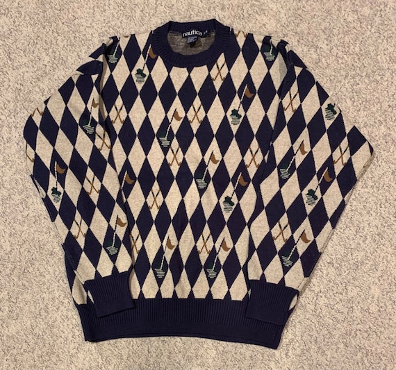 Designer vintage 80’s men’s sweater, gently worn,… - image 1