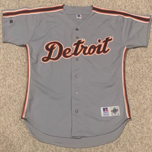 Detroit Tigers 90s Never Worn Game Jersey Made by Russell 
