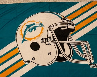 Drapeau d'extérieur vintage des Dolphins de Miami des années 90