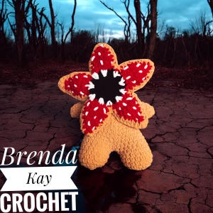 Demogorgon Crochet Pattern, Blanket Yarn Plush Toy (PDF Download)