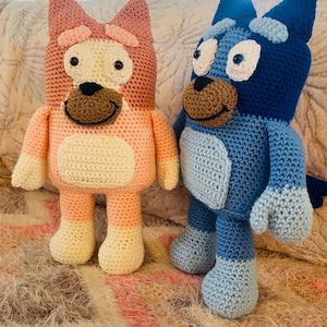 Blue Heeler Dog Crochet Pattern Plushie Crochet Toy Pattern No Sew Crochet Pattern Beginner Crochet Amigurumi Pattern Puppy Crochet Pattern