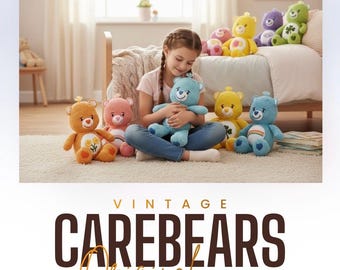 Crochet Care Bears Pattern Book – Make 10 Classic Bears! – PDF Vintage Instant Download