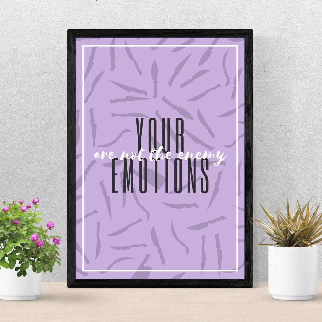 Picture of Mental Health Wall Decor Set of 9 Prints L 8x10 Downloadable Prints L ...