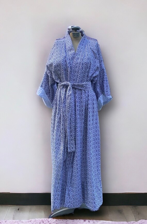 Japanese Vintage Yukata - Washable kimono, 100% Co