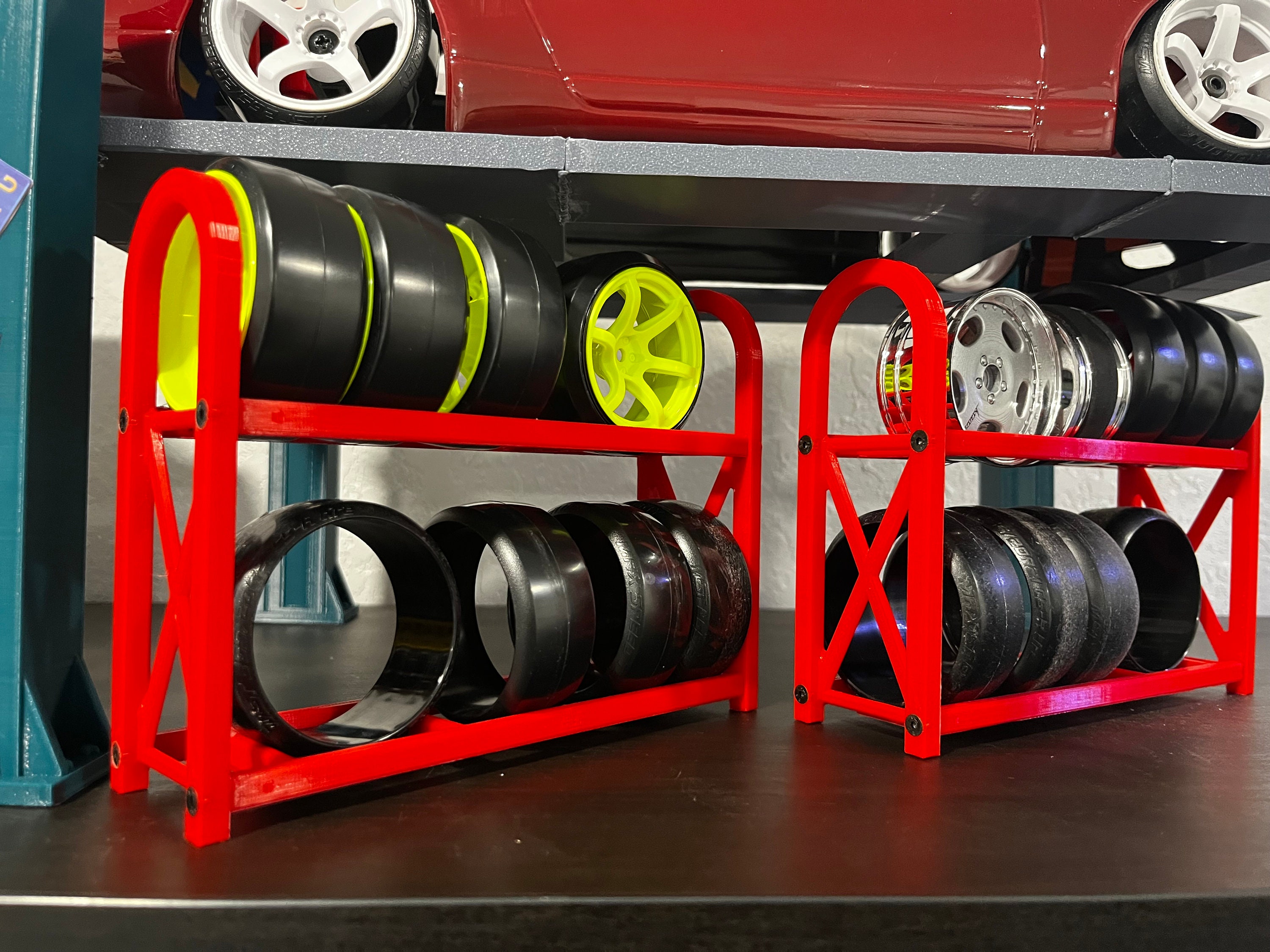 1 10 Wheel Rack Tire Rack Etsy