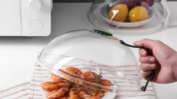 Transparent Microwave Food Heating Splatter Proof Cover