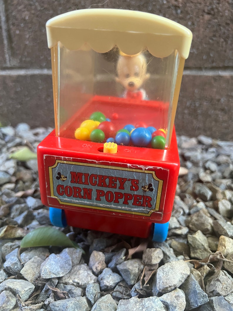 Vintage Mickey Mouse Popcorn Popper Toy Etsy