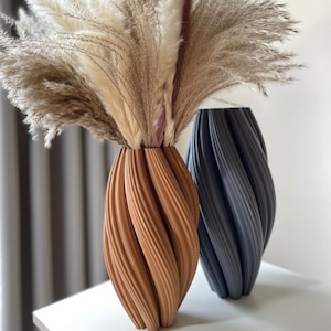 Stylish 3D Printed Vase, Modern Decorative Vase, Eco-Friendly Home Decor, Dried Flower Home Decoration