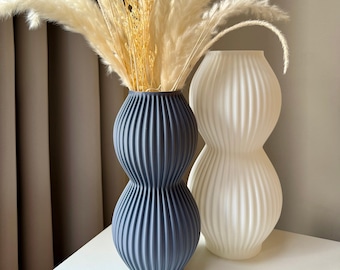 Modern 3D Printed Decorative Vase, Stylish Home Decor Vase, Unique Dried Flower Vase, 3D Printed Decoration
