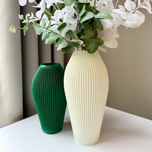 Elegant Decorative 3D Printed Vase, Unique Home Decor Vase, Modern Dried Flower Vase, Stylish Home Decoration