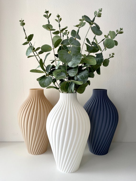Vaso in ceramica Vasi da fiori Decorativo Decorazione moderna Decorazione per la casa Vasi bianchi Decorazione per il soggiorno Decorazione per la tavola (A 11 cm