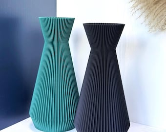 Unique Textured Flower Vase, Modern and Minimalist 3D Printed Vase for Dried Flowers and Gift Decor for Home, Perfect for Gifting