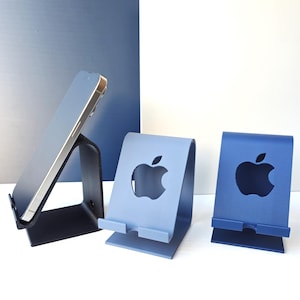 3D-geprinte standaard voor iPhone 6/6s/7/8/SE/X/XR/XS/11/12/13/14/15/16/Pro/Max – Minimalistische Dock & Desk Organizer – Moderne telefoonhouder