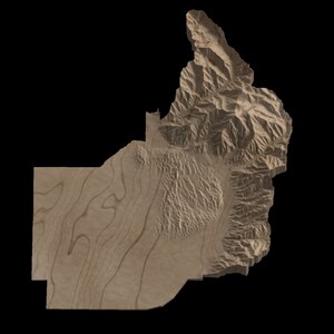 Fichier STL du parc national et de la réserve des grandes dunes de sable du Colorado pour l’impression 3D haute résolution du fraisage CNC