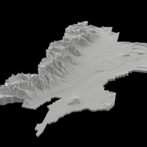 Grand Teton National Park Wyoming STL Datei für CNC Fräsen 3D Druck Hohe Auflösung