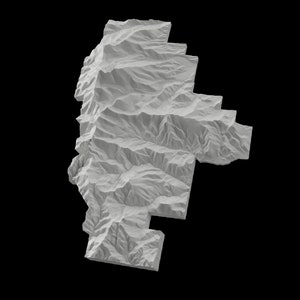 Great Basin National Park Nevada STL Datei für CNC Fräsen 3D Druck Hohe Auflösung