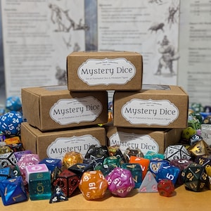 Mystery Dice Sets| Dungeons and Dragons Gifts| Mystery Random Dice| D&D Dice Sets| Dice Blind Bag| Polyhedral Dice Set| RPG Dice| TTRPG
