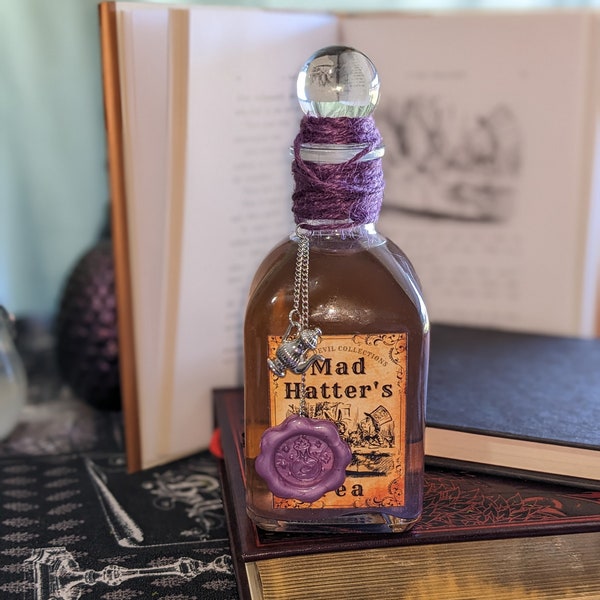 Mad Hatter's Tea | Alice in Wonderland| Color Changing Potion| Wonderland Potion| Alice in Wonderland Potion| Magic Potion| Potion Bottle