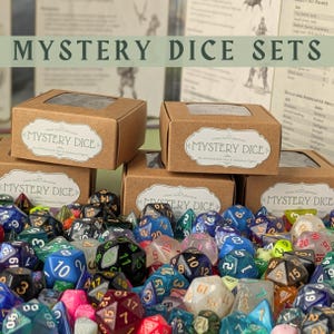 Mystery Dice Sets| Dungeons and Dragons Gifts| Mystery Random Dice| D&D Dice Sets| Dice Blind Bag| Polyhedral Dice Set| RPG Dice| TTRPG