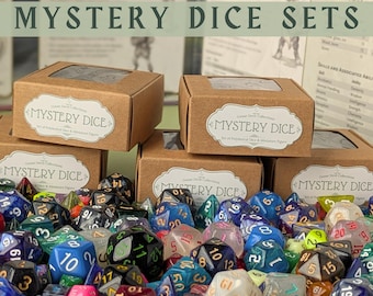 Mystery Dice Sets| Dungeons and Dragons Gifts| Mystery Random Dice| D&D Dice Sets| Dice Blind Bag| Polyhedral Dice Set| RPG Dice| TTRPG