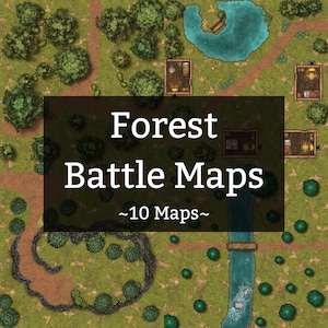D&D Karte| Forest Map, Tabletop, Maps, Dungeons and Dragons Maps, Roll20 Map, Fantasy Maps, VTT, Digitale Map, Pathfinder